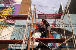 Ratusan Seniman Mural Sambut Sumpah Pemuda di Solo