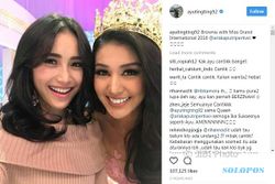 Foto Bareng Ratu Kecantikan, Ayu Ting Ting Lebih Cantik?