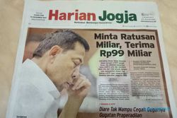 HARIAN JOGJA HARI INI : Minta Ratusan Miliar, Terima Rp99 Miliar