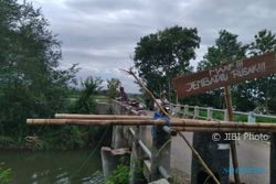 BANJIR KLATEN : Penyangga Jembatan Ngoreyan Gantiwarno Putus, Truk Dilarang Lewat!