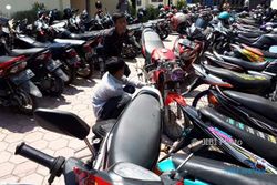 Ratusan Sepeda Motor Hasil Operasi Polres Karanganyar Belum Diambil Pemiliknya