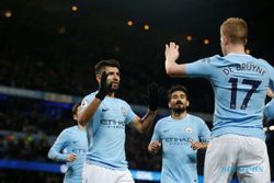 LIGA INGGRIS : Pujian Aguero untuk De Bruyne Si Raja Assist