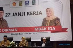 FOTO PILKADA 2018 : Launching 22 Janji Kerja Sudirman-Ida