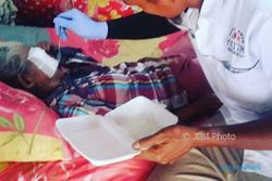 KISAH TRAGIS : Nenek-Nenek Boyolali Digerogoti Kanker di Wajahnya Tak Kunjung Ditangani