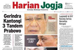 HARIAN JOGJA HARI INI : Gerindra Kantongi 3 Tandem Prabowo