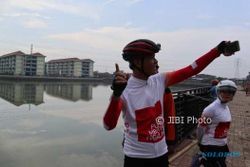 PILKADA 2018 : Bersepeda, Ganjar Tinjau Proyek Penanggulangan Banjir di Kota Semarang