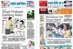 SOLOPOS HARI INI : Perburuan Calon Wakil Presiden untuk Prabowo hingga Revitalisasi De Tjolomadoe Sah Sesuai Hukum