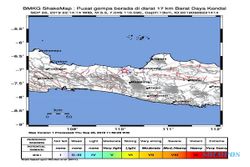 Belasan Sesar Aktif Penyebab Gempa Melintang di Jawa Tengah