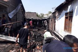 1 Rumah di Jeron Boyolali Ludes Terbakar Akibat Korsleting