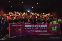 Pengguna Wokee Bank Bukopin Solo Nobar Film Joker Dengan Promo