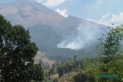 Lereng Gunung Sumbing Kembali Dilaporkan Terbakar