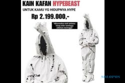 Viral Kain Kafan Pocong Hypebeast Dijual Rp2 Jutaan