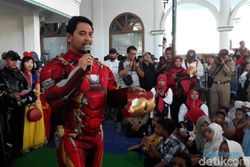 Dari Wali Kota Hingga Kepala OPD Pasuruan Berpakaian Super Hero Hibur Siswa SDN Gentong