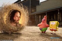 Keanu Reeves Jadi Cameo di Film Terbaru Spongebob Squarepants