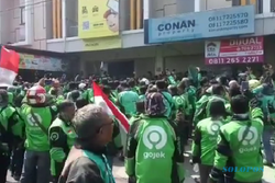 Video Ojol Demo Kantor Maxim Solo Tuntut Penyamaan Tarif