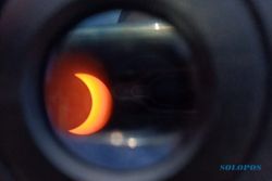 Foto-Foto Cantik Gerhana Matahari Cincin dari Observatorium Assalam Sukoharjo