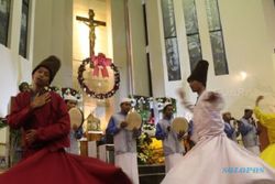 Tari Sufi dan Rebana Dalam Misa Natal Gereja Katolik Malang