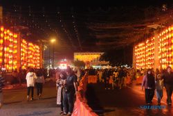 Lampion Pasar Gede Solo Menyala, Jadi Spot Foto di Malam Tahun Baru 2020
