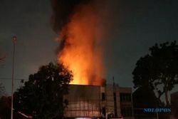 Rumah Produksi Timbangan di Cangakan Karanganyar Terbakar
