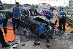 Ibu dan Dua Anaknya Meninggal dalam Kecelakaan di Tol Pandaan Pasuruan