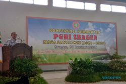 Terpilih Lagi, Ketua PGRI Sragen Suwardi Ukir Sejarah