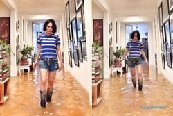Foto Pakai Hot Pants Saat Banjir, Yuni Shara Mengaku Tanpa Persiapan