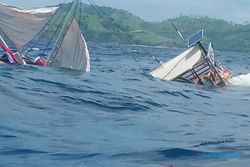 Kapal Nelayan Cilacap Hilang di Pantai Ngitun Gunungkidul