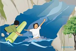 Mandi di Sungai Serang Grobogan, Dua Bocah Perempuan Hanyut