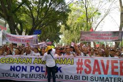 Aksi #SaveBabi di Medan, Ribuan Orang Tolak Pemusnahan Babi