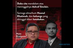 Fotonya Belakangi Ashraf Sinclair, Poster Duka Cita Hasto Kristiyanto Dikritik