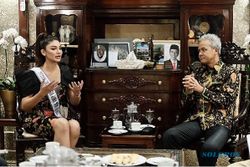 Jihane Almira Pamit Gubernur Jateng Hadapi Kontes Puteri Indonesia 2020