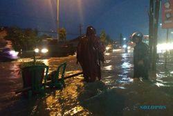 Drainase Tak Optimal, Jl. Solo-Jogja di Klaten Sering Terendam Banjir