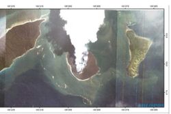 Penampakan Letusan Anak Krakatau Terpantau Citra Satelit Lapan