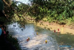 Pria Lansia Masaran Sragen Dilaporkan Hilang, SAR Gabungan Susur Sungai