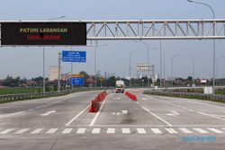 Turun Drastis, Tiap Jam Cuma 48 Kendaraan Masuk Gerbang Tol Pungkruk Sragen