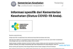 Email Kemenkes Terkait Pemeriksaan Covid-19 Dipastikan Hoaks, Ini Faktanya!