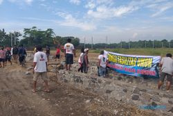 Warga Dukuh Klaten Duduki Lokasi Pembangunan Pabrik Garmen