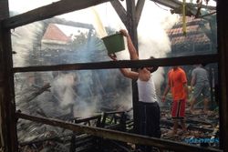 Tragis! Kebakaran Rumah di Godong Grobogan Hingga Roboh Tak Tersisa