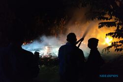 Gara-Gara Bakar Sampah, Rumah Kayu Dihuni ODGJ di Grobogan Hangus Terbakar