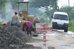 Molor, Proyek 2021 Jalan Watuondo-Pogog Wonogiri Tak Kunjung Rampung