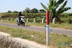 Patok Tol Solo-Jogja di Klaten Berwarna Merah dan Kuning, Ternyata Ini Artinya