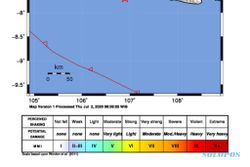 Gempa Magnitudo 4,3 Guncang Sukabumi
