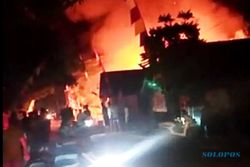 Kebakaran Ludeskan Tiga Rumah di Kradenan Grobogan