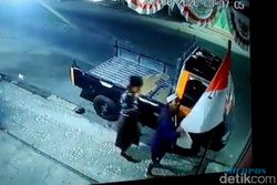 Bendera Merah Putih Dicopot Paksa di Garut, Pelaku Terekam CCTV