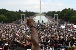 Ribuan Orang Amerika Berkumpul Peringati Pidato Martin Luther King Jr