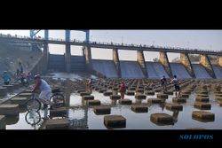 Viral Goweser Berfoto di Beton Pemecah Arus, Pengelola Dam Colo Nguter Sukoharjo: Itu Bahaya!