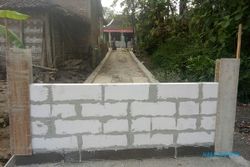 Tembok Pemblokir Jalan Kampung di Tanon Sragen Akhirnya Dibongkar Warga