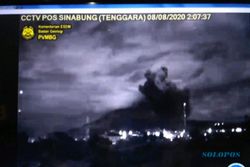 Gunung Sinabung Erupsi Lagi Setelah 1 Tahun "Tidur"