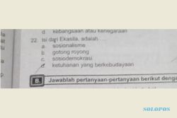 Muat Soal Ekasila, Buku PKn SMP di Sragen Ditarik dari Peredaran