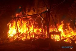 Kebakaran Rumah di Wonogiri, Penghuni Sedang Tahlilan di Tetangga